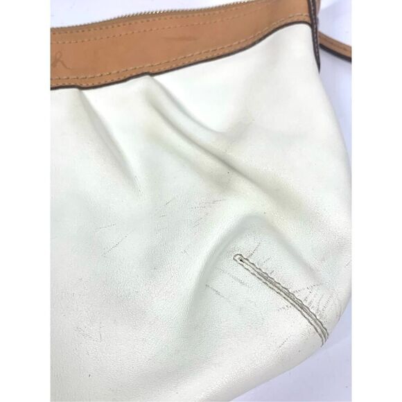 Coach Ivory White & Brown Leather Hobo Bag A1073-F13730 - Picture 12 of 12